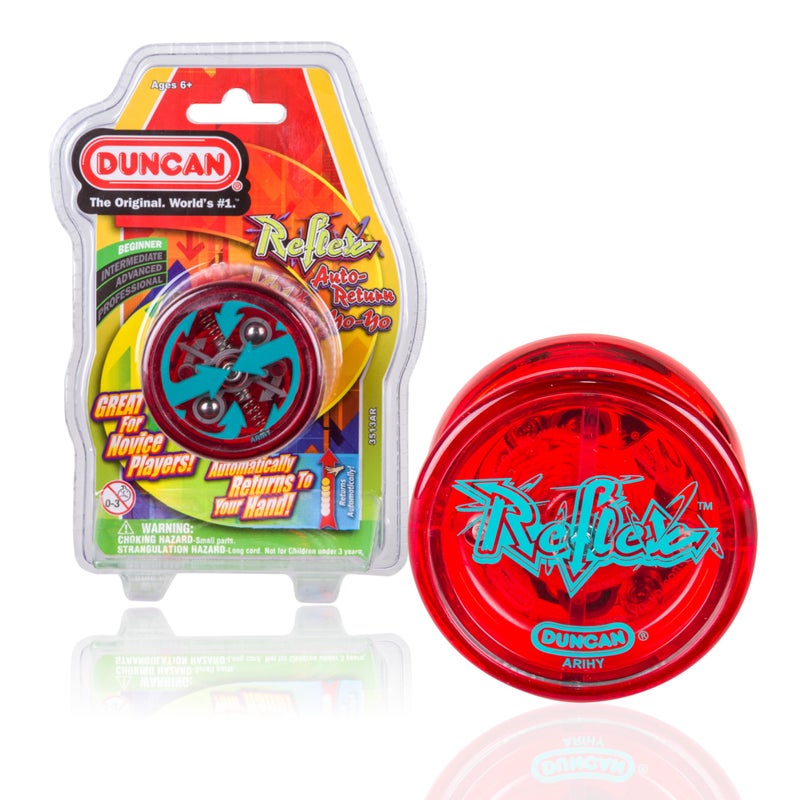 Duncan Toys Reflex Auto Return Yo-Yo, Beginner String Trick Yo-Yo, Red - Image 1